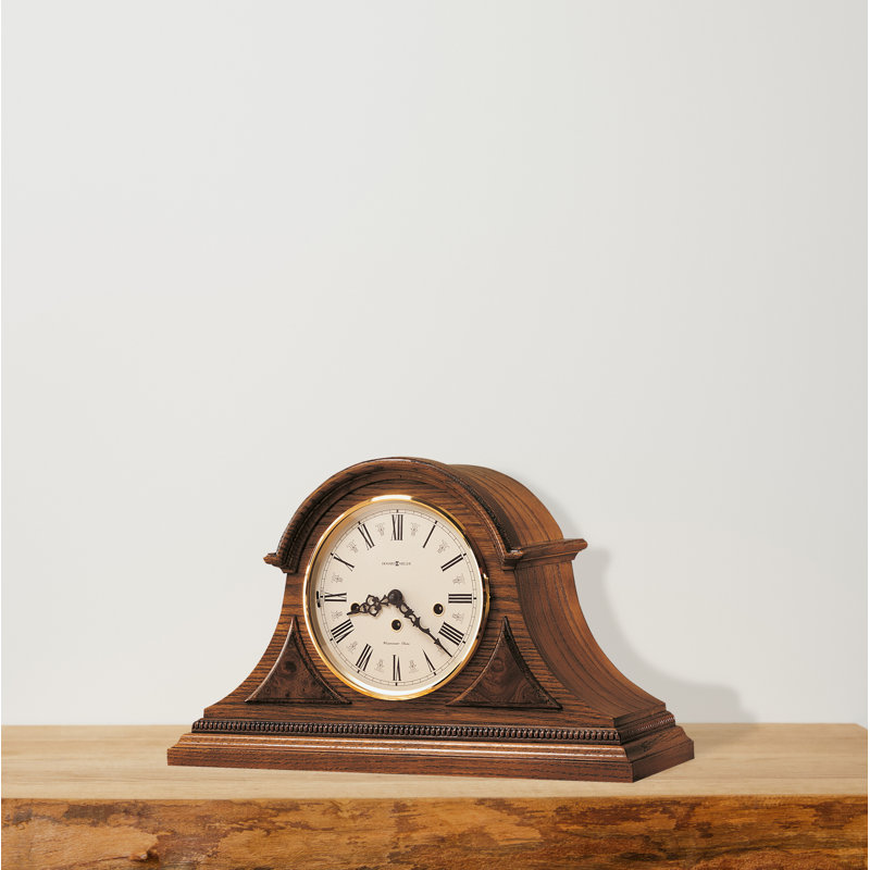 Howard Miller Traditional Analog Wood Tabletop Clock in Oak Wayfair